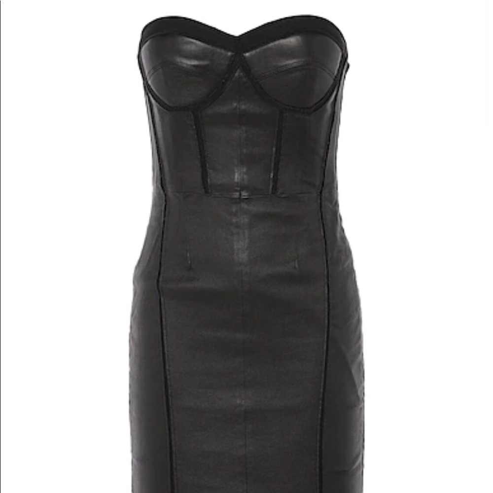 New RTA Gwenyth CorsetDress 100% Lambskin, Nylon